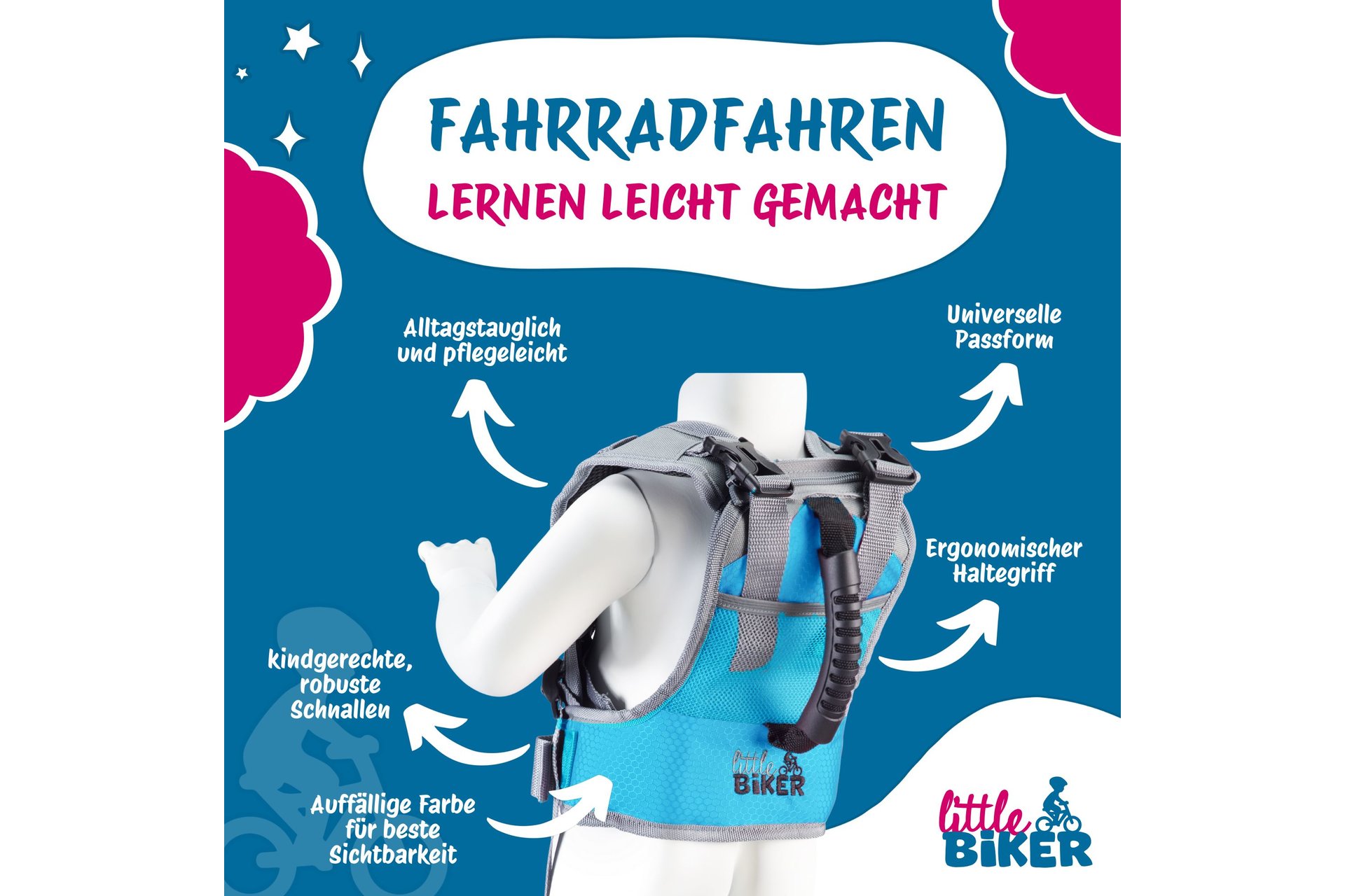 LITTLEBIKER Fahrradlernweste - 2026