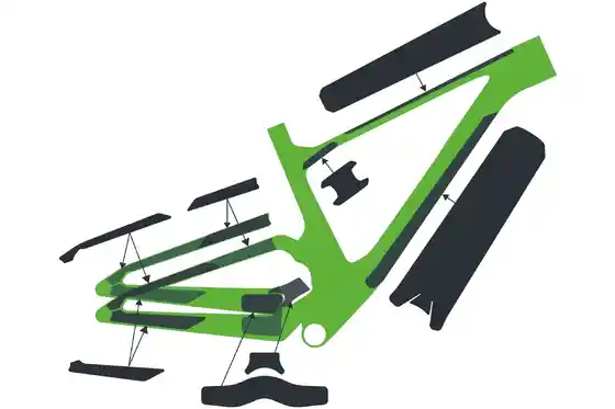 Fahrradrahmen-Zubehör - Syncros Frame Protection Kit f&uuml;r Scott Spark Carbon