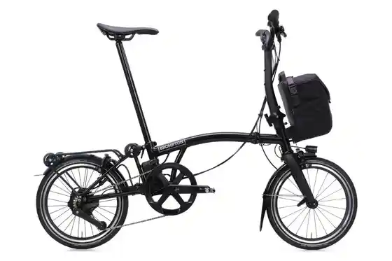 Schwarz - E-Bike Faltrad-Klapprad - Brompton Electric P Line e-Motiq Urban MK2 - 345 Wh - 16 Zoll - Faltrahmen - 2026