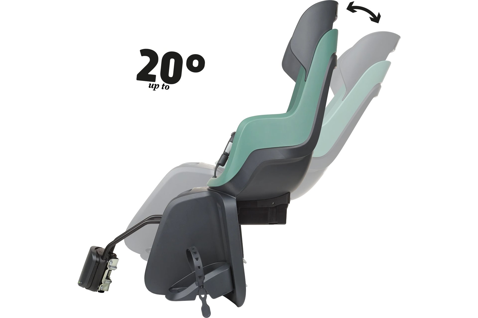 Bobike GO Kindersitz 1P-Bügel Reclining - Rahmenmontage hinten