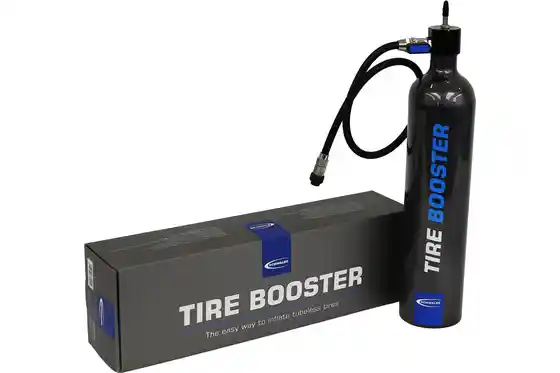 CO2 Pumpen - Schwalbe Tire Booster - Tubeless Kompressor inkl, Gurt