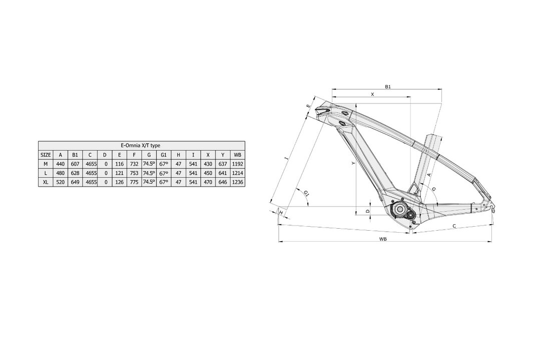 Bianchi E-Omnia T Type - XT - 625 Wh - 29 Zoll - Diamant