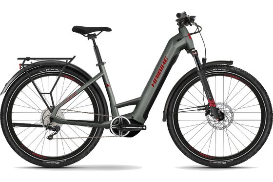mit Beleuchtung - E-Bike Trekking - Haibike Trekking 5 - 720 Wh - 27,5 Zoll - Tiefeinsteiger - 2023