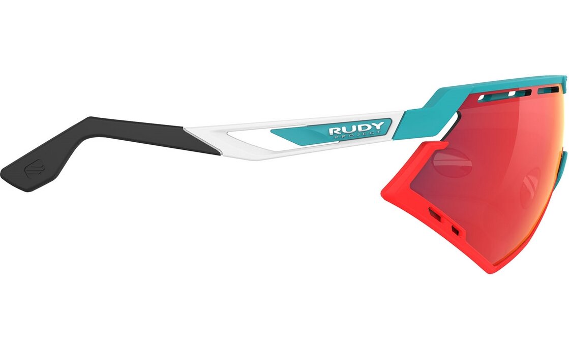 Rudy Project Defender Emerald White Matte - Multilaser Red