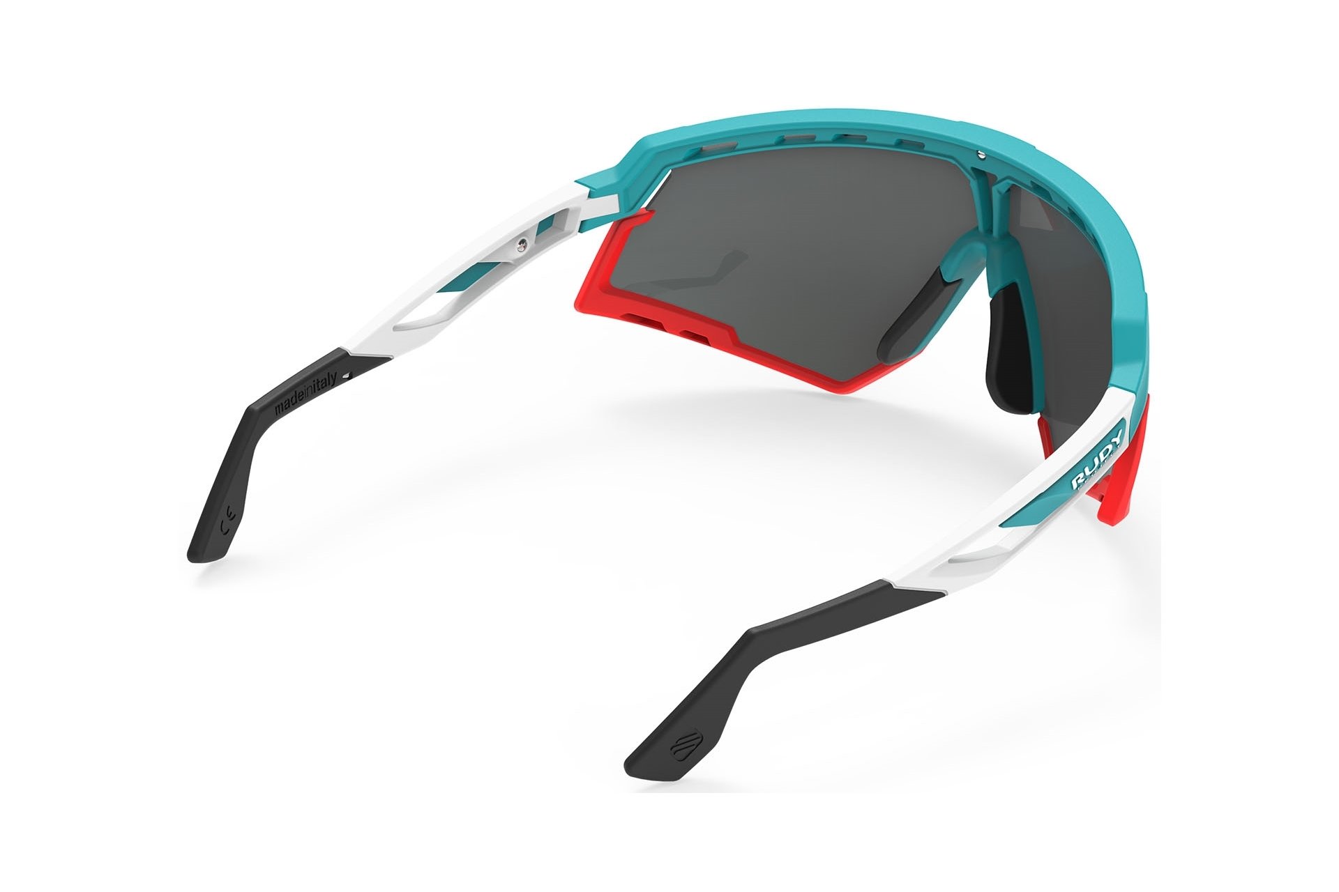 Rudy Project Defender Emerald White Matte - Multilaser Red