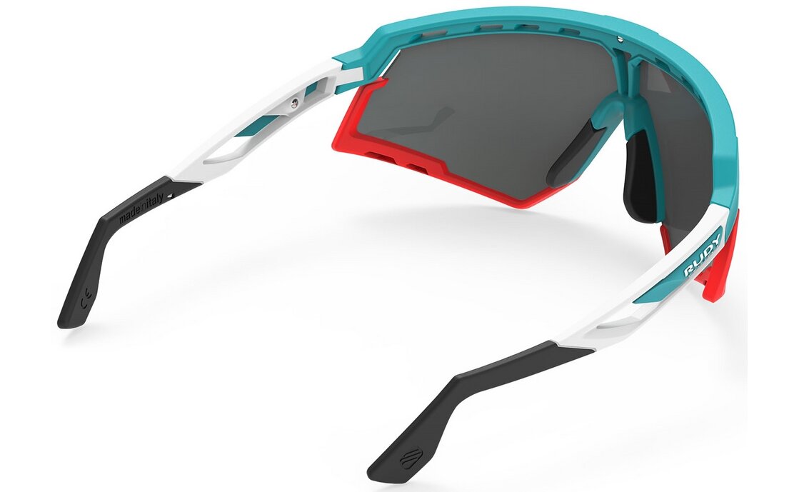 Rudy Project Defender Emerald White Matte - Multilaser Red