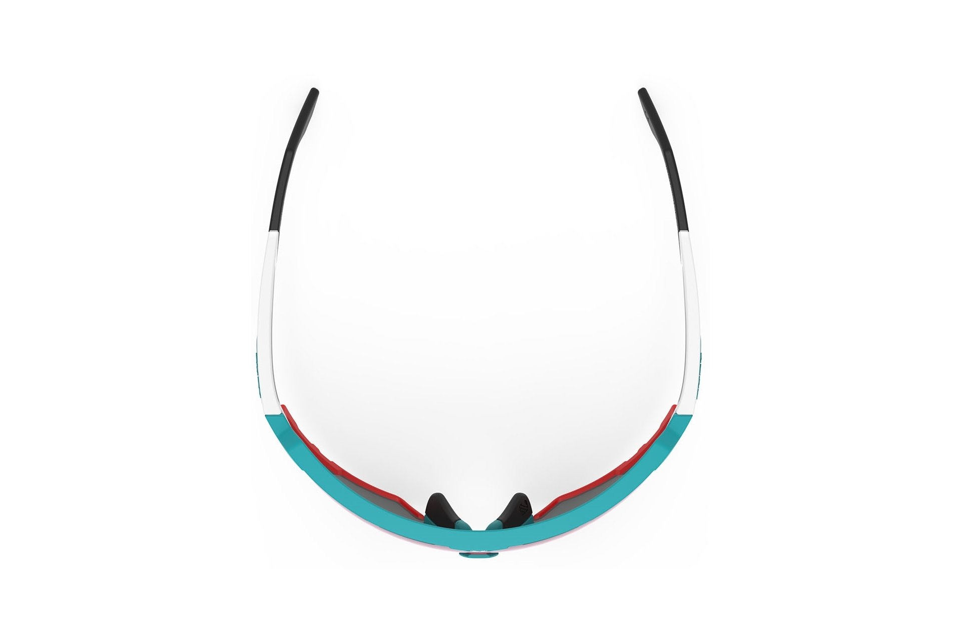 Rudy Project Defender Emerald White Matte - Multilaser Red