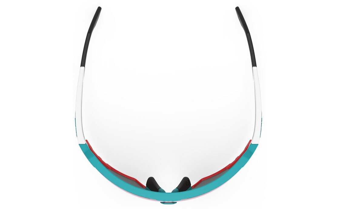 Rudy Project Defender Emerald White Matte - Multilaser Red