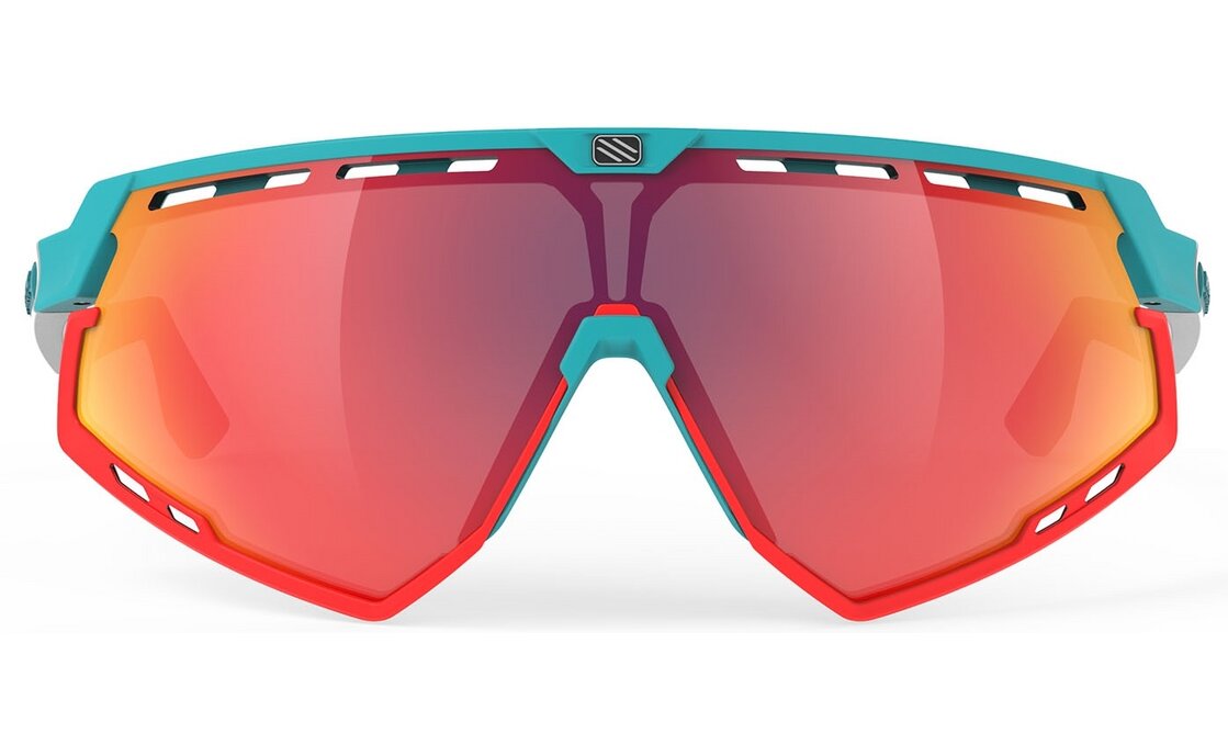 Rudy Project Defender Emerald White Matte - Multilaser Red