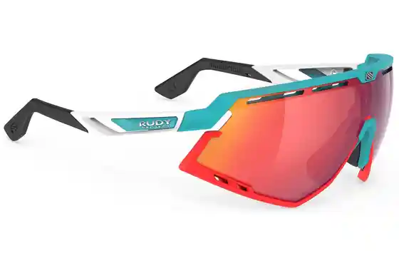 XXL Sale % - Rudy Project Defender Emerald White Matte - Multilaser Red