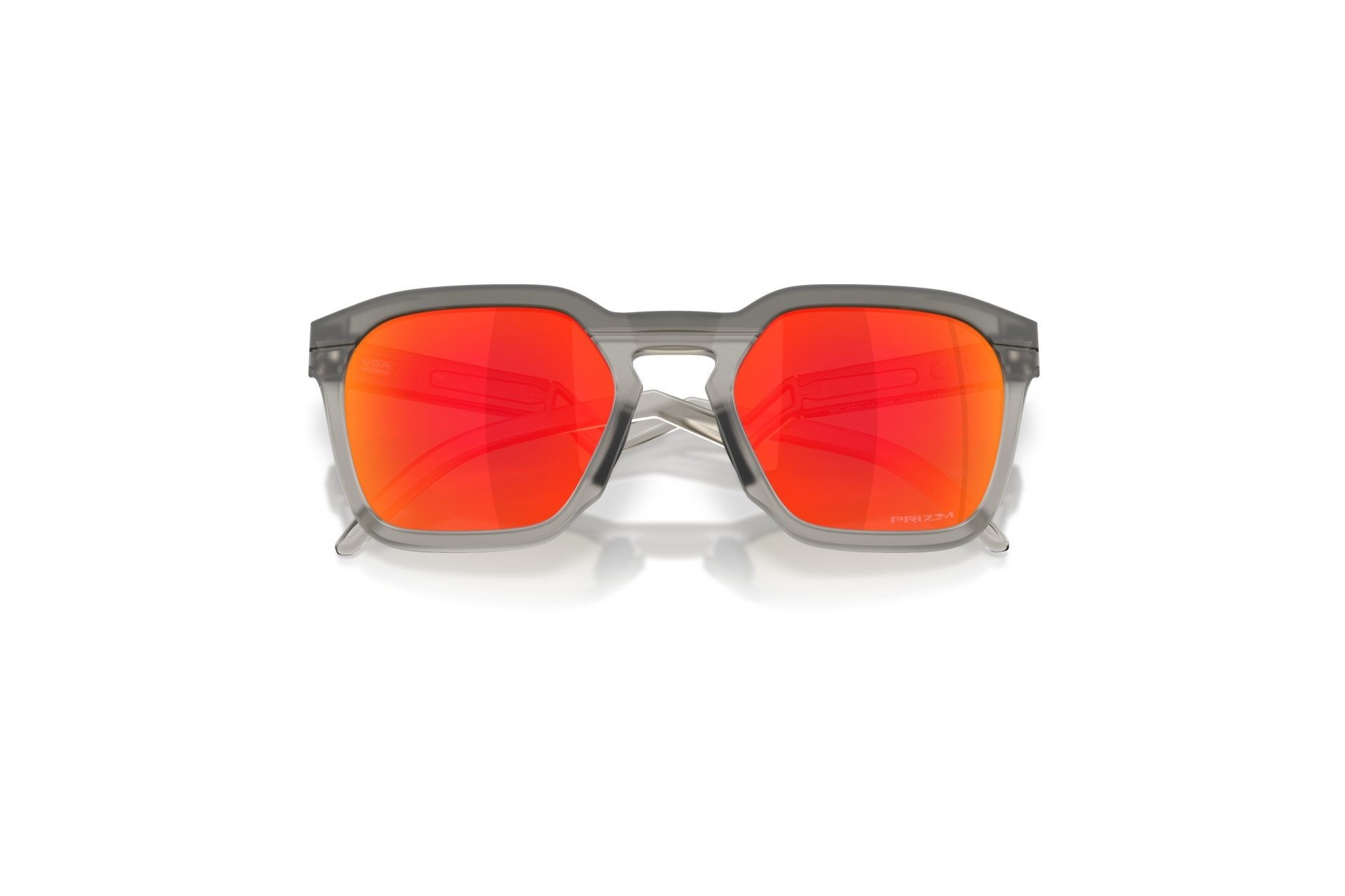 Oakley Hstn Sq Matte Grey Smoke/Prizm Ruby