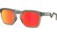 Oakley Hstn Sq Matte Grey Smoke/Prizm Ruby