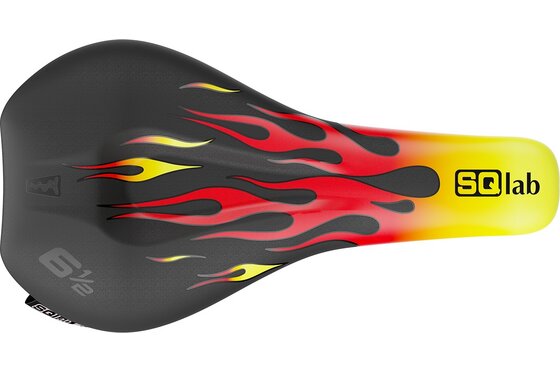 SQlab - Fahrradsättel - SQlab Sattel 6 1/2 Ergowave Flames CrMo
