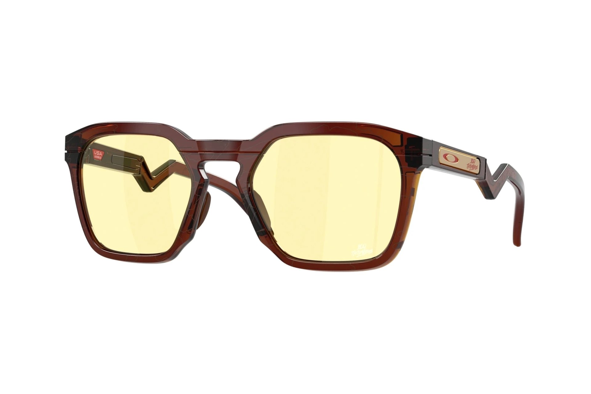 Oakley Hstn Sq 100T Dark Amber/Prizm Gaming