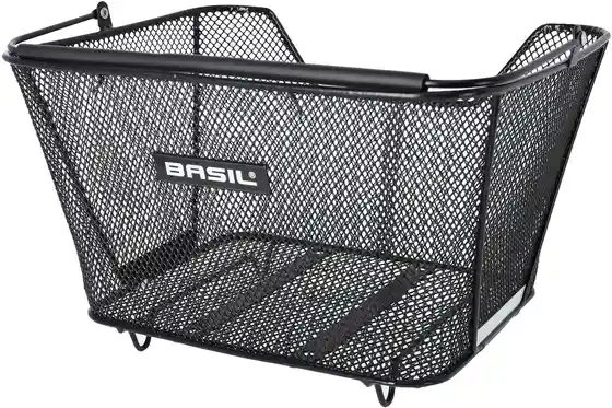 Fahrradtaschen & Körbe - Basil Hinterradkorb Lesto Stahl, engmaschig