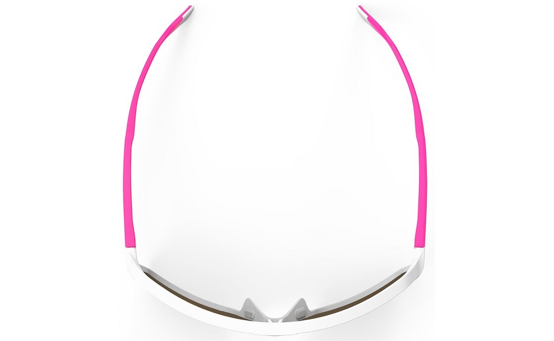 Rudy Project Spinshield White/Pink Fluo Matte - Multilaser Red