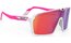 Rudy Project Spinshield White/Pink Fluo Matte - Multilaser Red