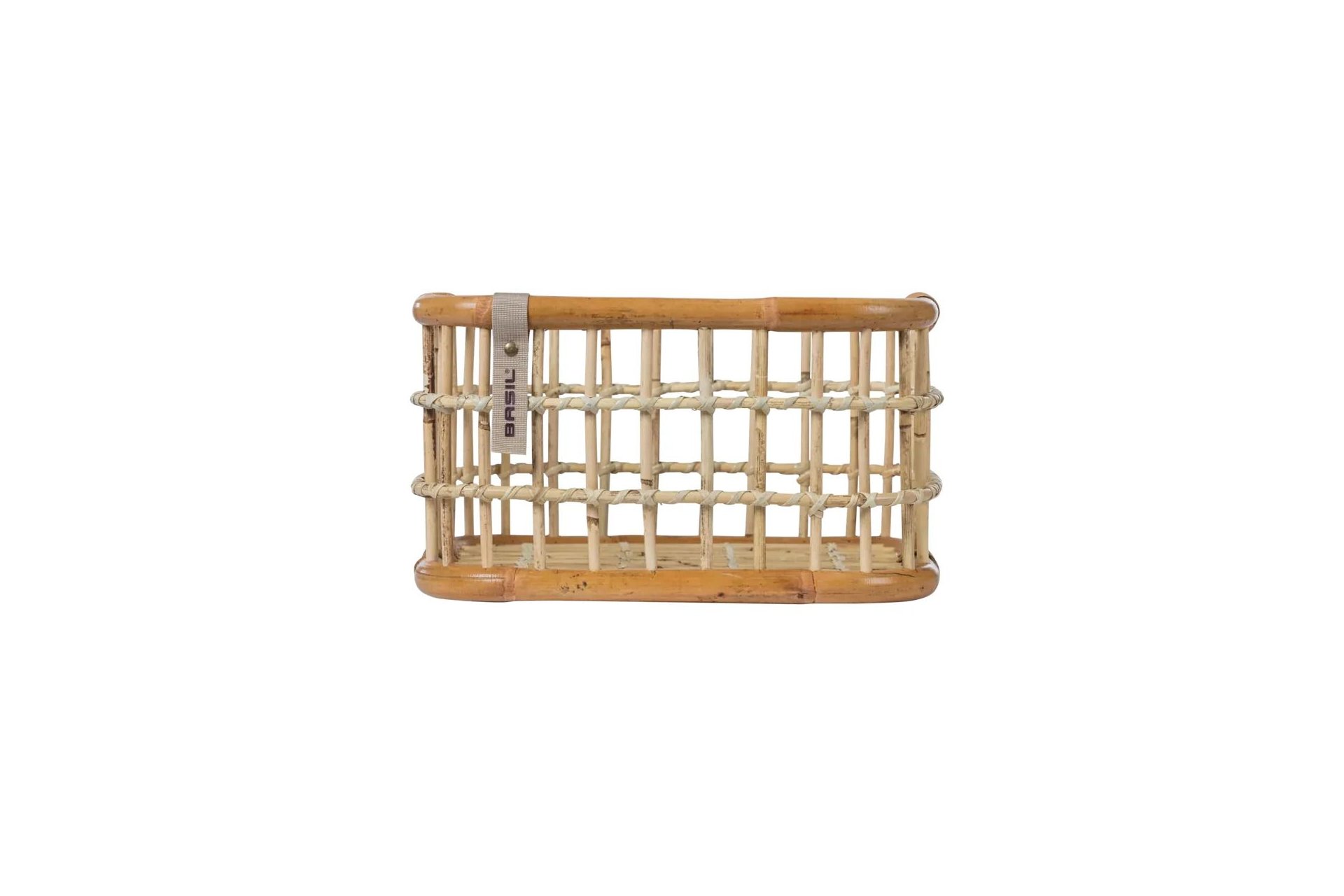 Basil VR/HR Fahrradkorb Green Life, Rattan weitmaschig - M