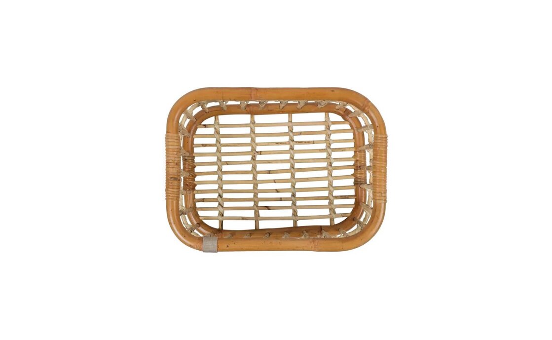 Basil VR/HR Fahrradkorb Green Life, Rattan weitmaschig - M