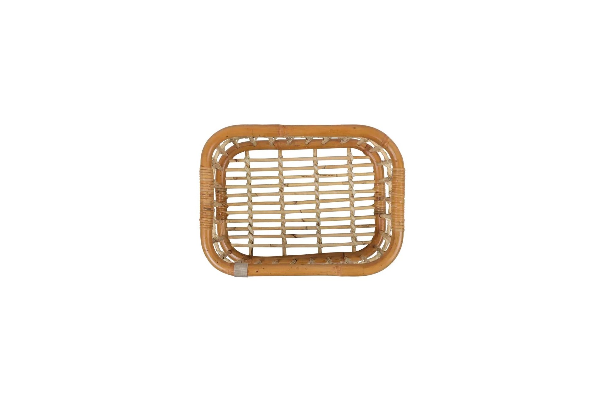 Basil VR/HR Fahrradkorb Green Life, Rattan weitmaschig - M