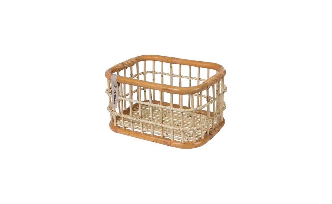 Basil VR/HR Fahrradkorb Green Life, Rattan weitmaschig - M