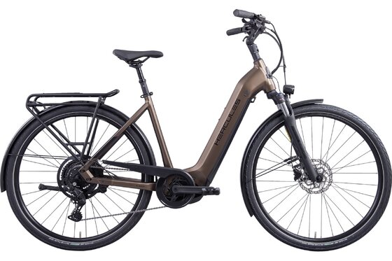 mit Beleuchtung - E-Trekkingbikes - Hercules Futura I-9 - 625 Wh - 28 Zoll - Tiefeinsteiger - 2024
