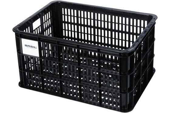 Fahrradzubehör - Basil Fahrradkiste Crate L, Kunststoff - 40L