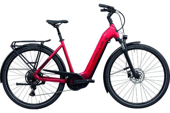 mit Beleuchtung - E-Trekkingbikes - Hercules Futura I-9 - 625 Wh - 28 Zoll - Tiefeinsteiger - 2024