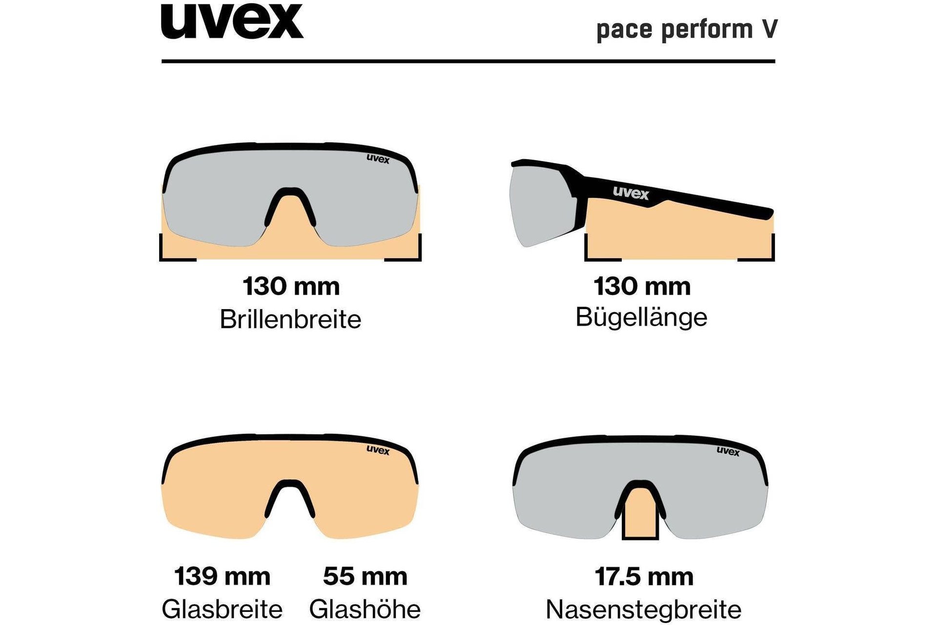 Uvex Pace Perform V Black Matt / Ltm. Silver