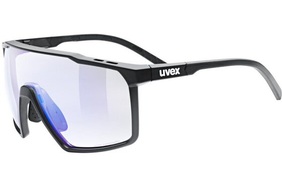 Uvex - Sport-Sonnenbrillen - Uvex MTN Perform S V Black Matt / Ltm. Blue