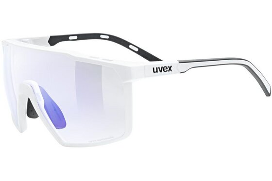 Uvex - Sport-Sonnenbrillen - Uvex MTN Perform S V White Matt / Ltm. Blue