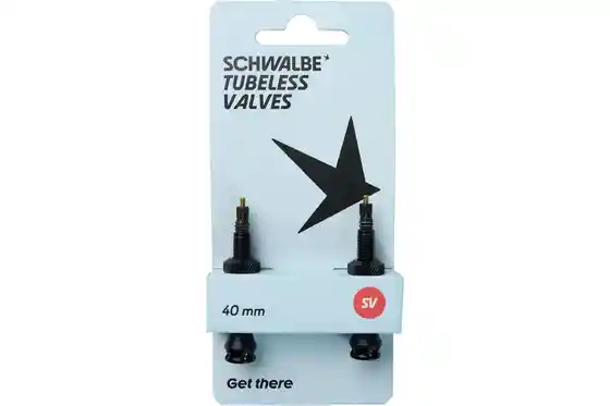 Tubeless Ventile - Schwalbe Tubeless Ventil Aluminium SV 40 mm - 2er Set