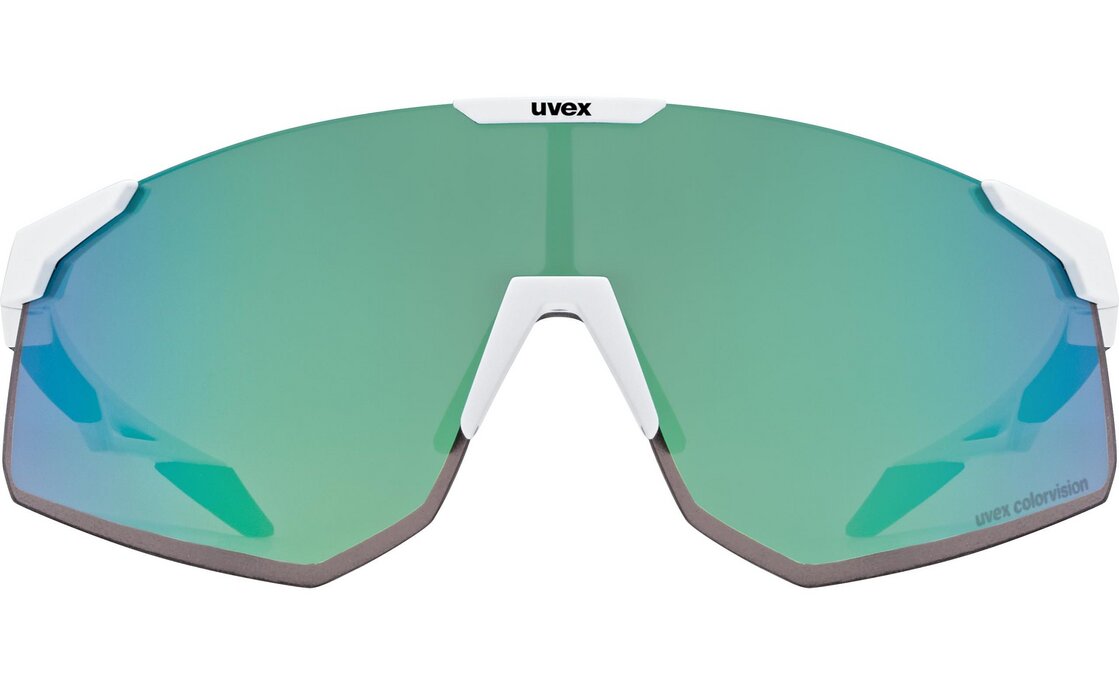 Uvex Pace Perform S CV White Matt / Mirror Green