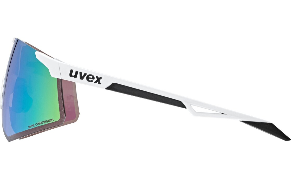 Uvex Pace Perform S CV White Matt / Mirror Green