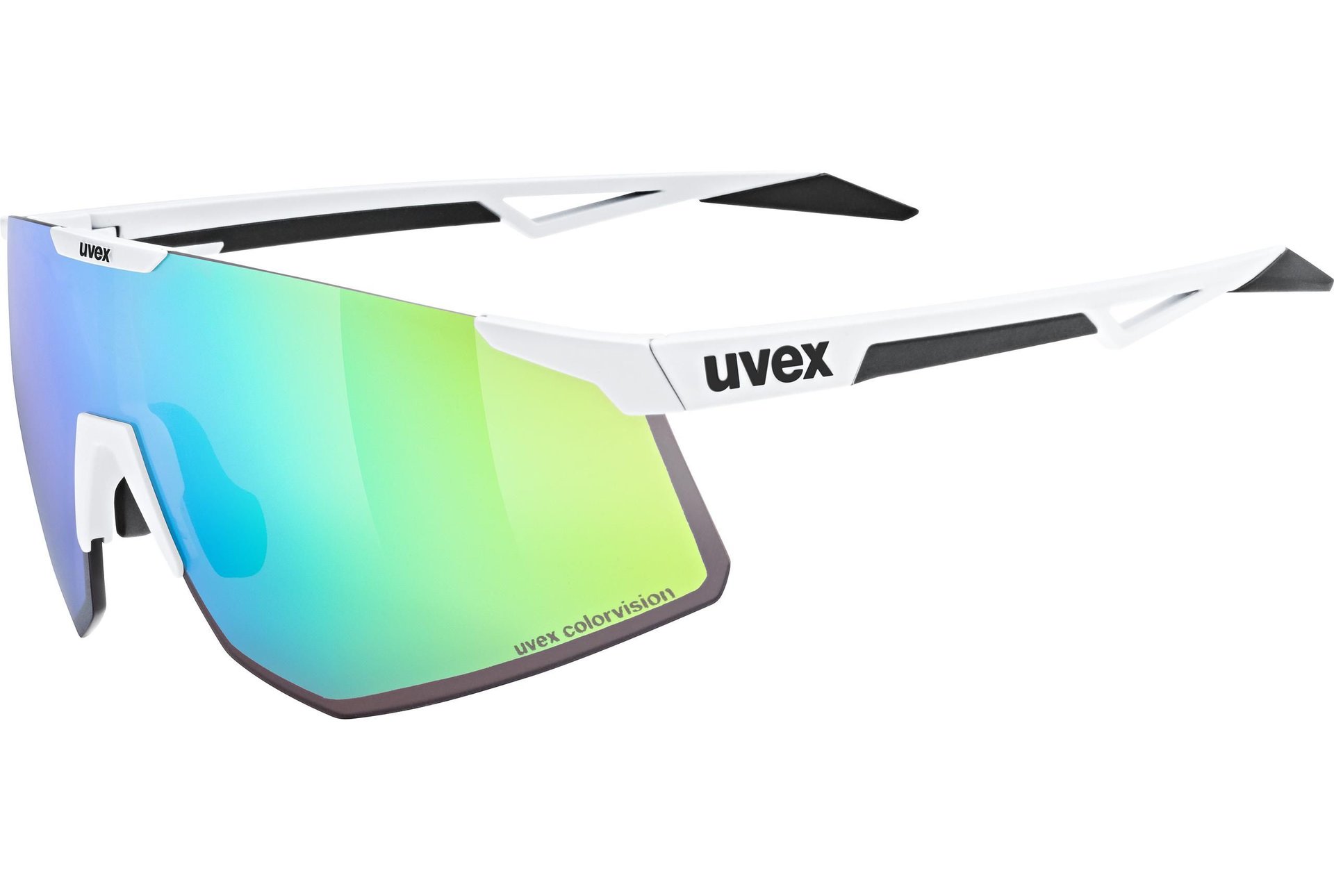 Uvex Pace Perform S CV White Matt / Mirror Green