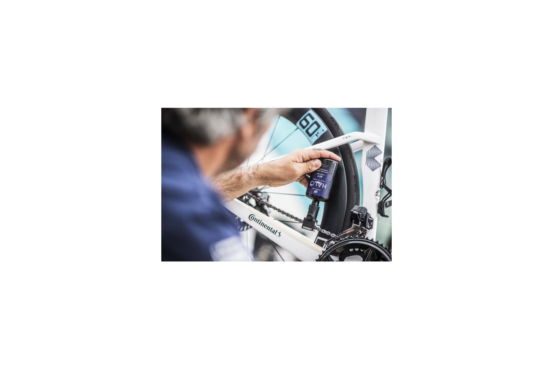 Finish Line HALO Wet Lube Wachsschmiermittel, Flasche + Luber - 120ml