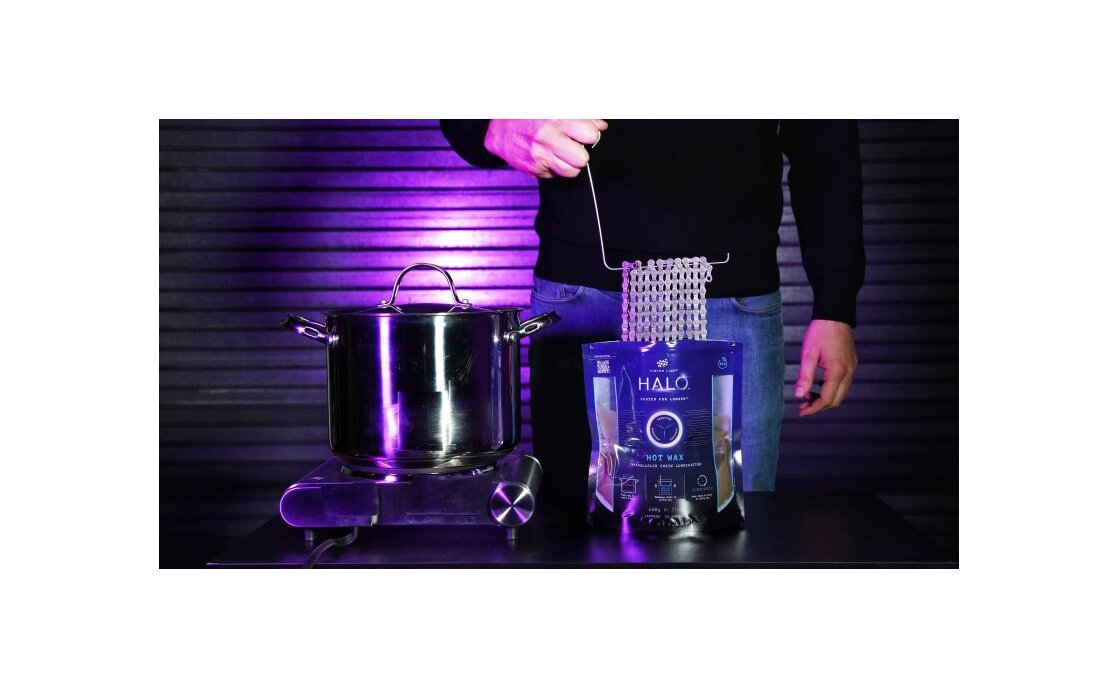 Finish Line HALO Hot Wax Hei&szlig;kettenwachs inkl. Kochbeutel - 600g