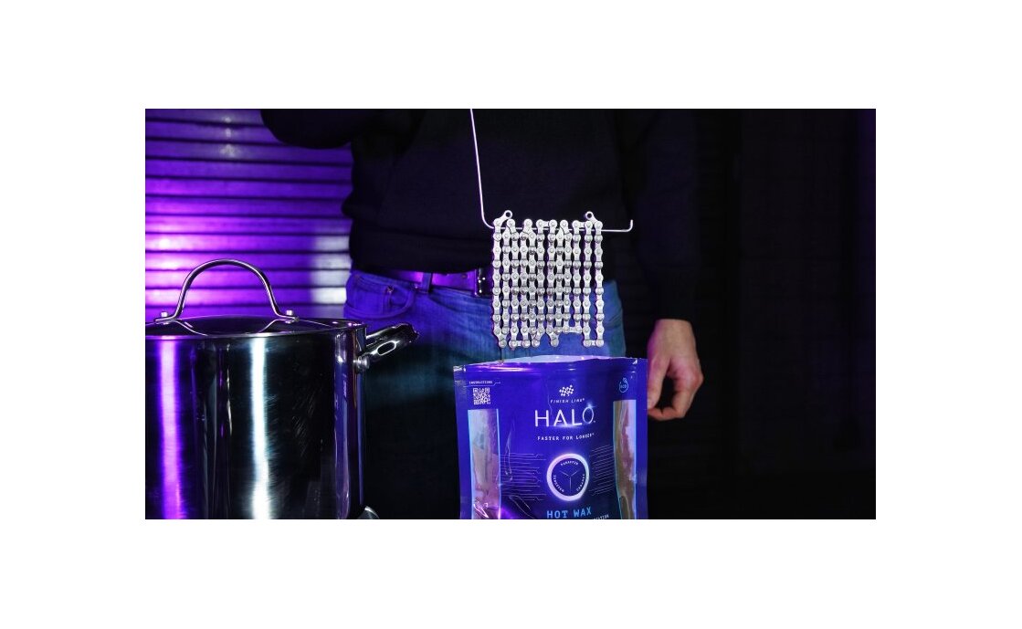 Finish Line HALO Hot Wax Hei&szlig;kettenwachs inkl. Kochbeutel - 600g