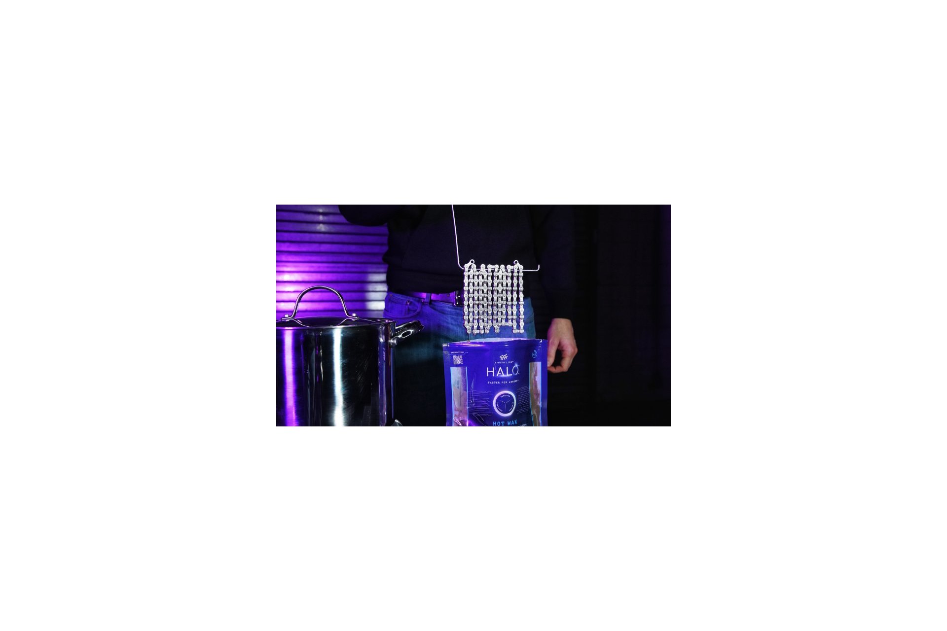 Finish Line HALO Hot Wax Hei&szlig;kettenwachs inkl. Kochbeutel - 600g