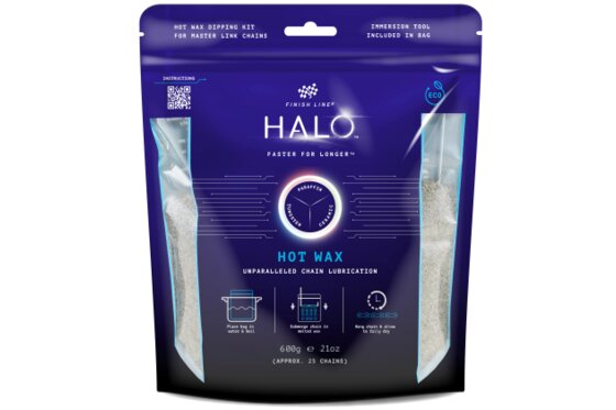 Fahrradzubehör - Finish Line HALO Hot Wax Hei&szlig;kettenwachs inkl. Kochbeutel - 600g