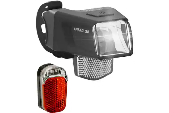 Fahrradzubehör - Büchel Ahead 35 + Z-Fire Micro LED Beleuchtungsset StVZO