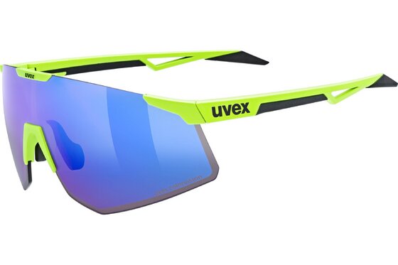 Gelb - Sport-Sonnenbrillen - Uvex Pace Perform S CV Yellow Matt / Mirror Blue