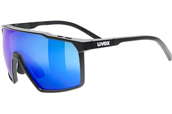 Uvex - Sport-Sonnenbrillen - Uvex MTN Perform S Black Matt / Mirror Blue