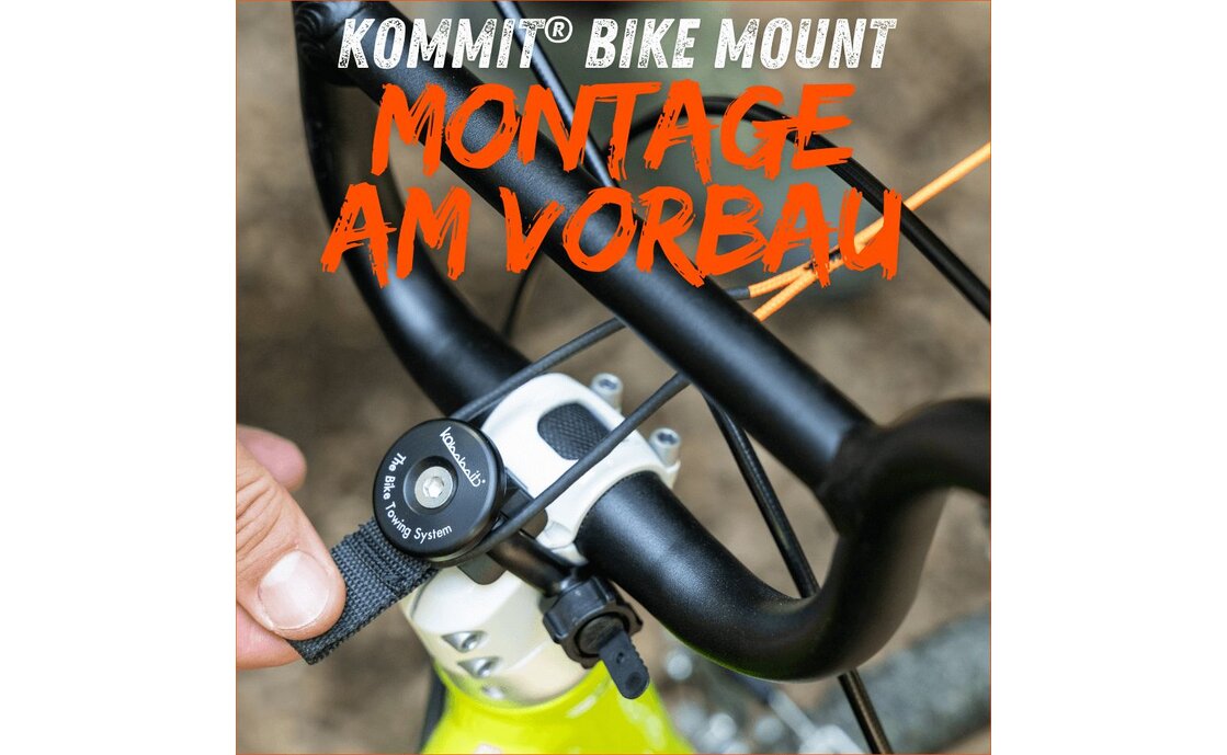 KOMMIT Bike Mount, Vorbauhalterung für Bike Zugsystem Abschleppseil