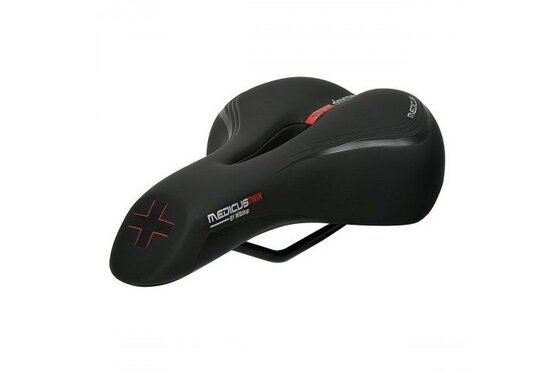 mit Aussparung - Fahrradsättel - Wittkop Twin Medicus 1.0 Trekking Herren Gel Sattel