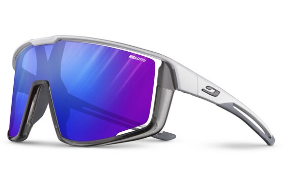 XXL Sale % - Julbo Fury Weiß / Grau Durchscheinend - Multilayer Blau
