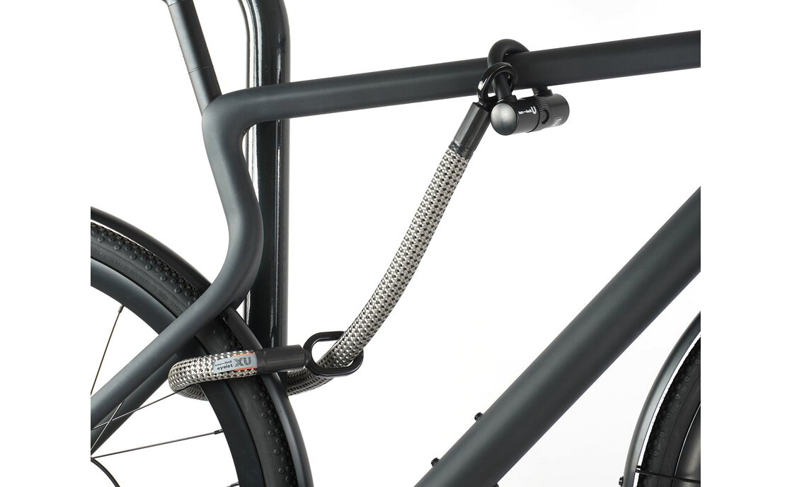 TEXLOCK Eyelet 80 U/X-Lock Bundle, Textilseil mit Bügelschloss