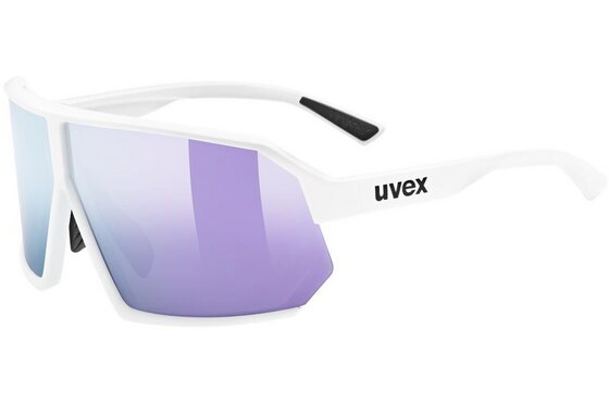 Uvex - Sport-Sonnenbrillen - Uvex Sportstyle 237 White Matt / Mirr. Lav