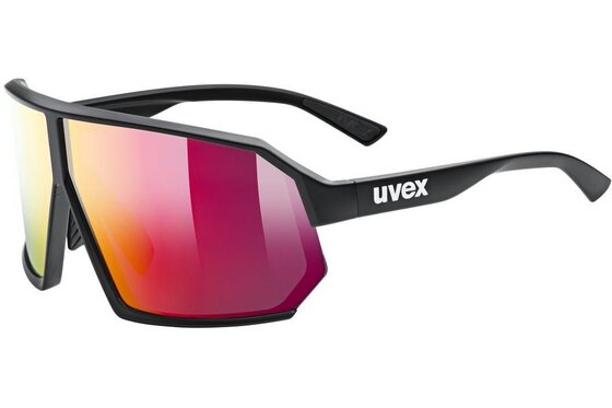 Uvex - Sport-Sonnenbrillen - Uvex Sportstyle 237 Black Matt / Mirror Red