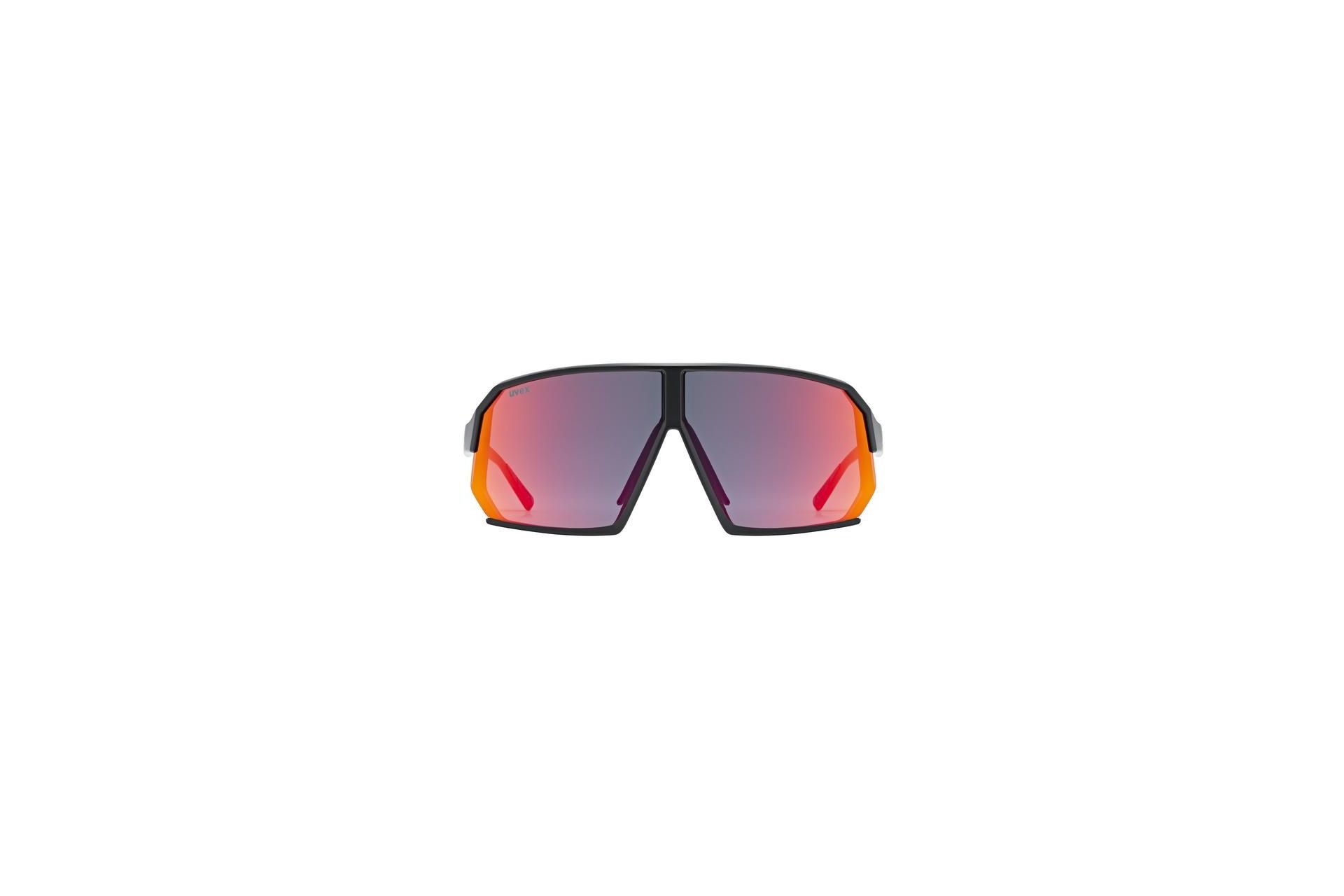 Uvex Sportstyle 237 Black Matt / Mirror Red